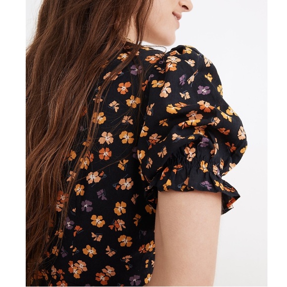 Madewell Do Well Navy Floral Mini Dress - Picture 4 of 10